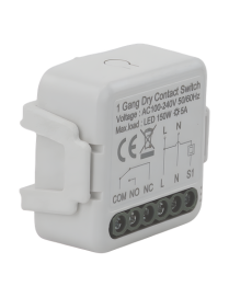 Módulo Switch Relé / Contacto Seco / 100-240V CA / 5A / 150W LED / Zig
