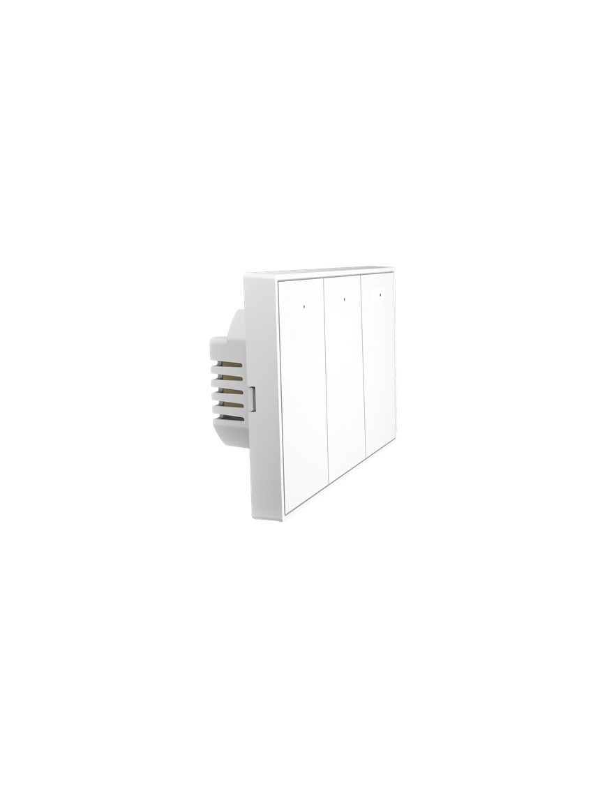 Interruptor táctil inalámbrico / ZigBee 3.0 / 3 zonas independientes /