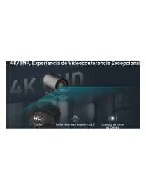 Sistema Videoconferencia / 4K UHD 8MP / Micrófono 8 Filas / Altavoz 3W