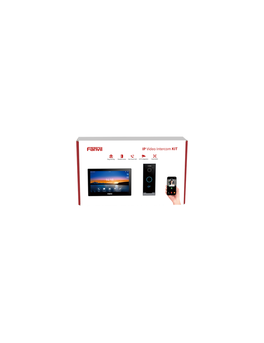 Kit Videoportero IP / Pantalla Táctil 7" HD / Cámara 2 Megapixel / Wi-