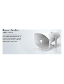 Altavoz SIP IP / 2 Líneas SIP / Potencia 30 W / IP66 Exterior / PoE 80