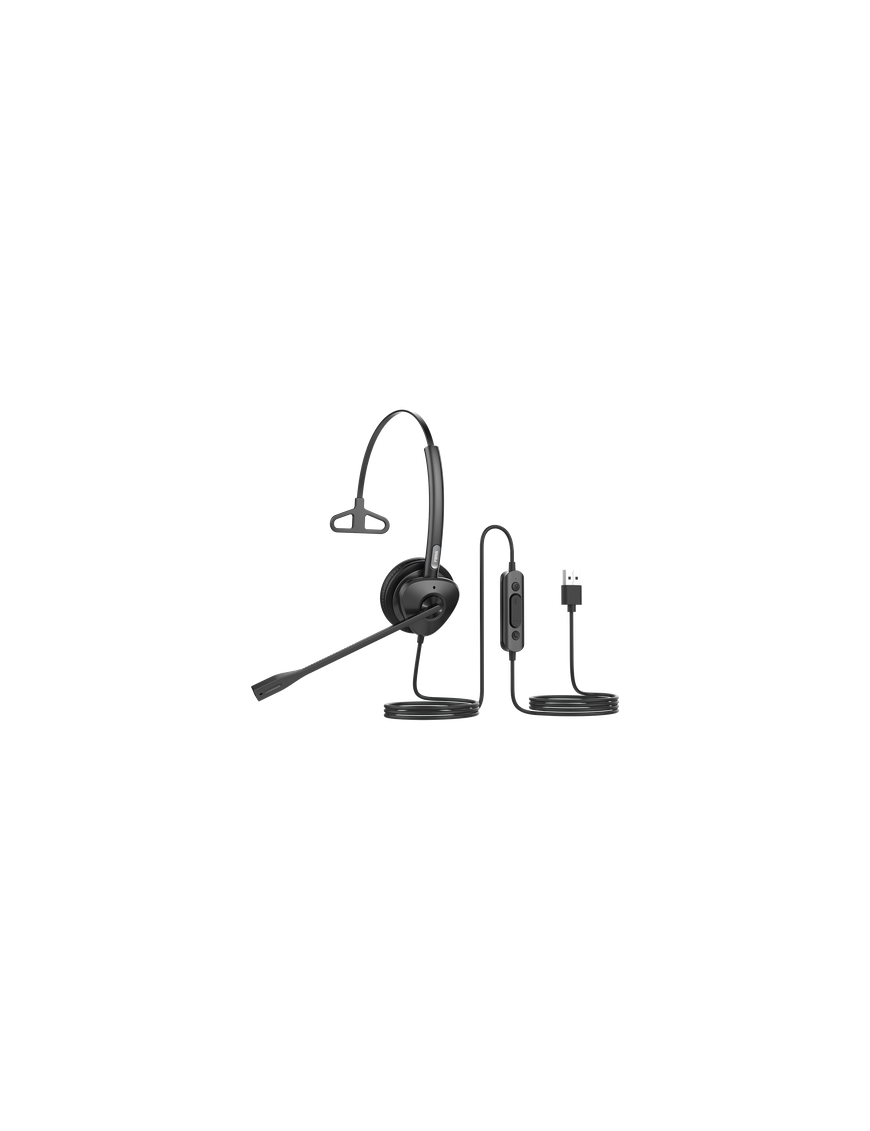 Diadema USB Monoaural / Cancelación de Ruido ENC / Audio HD / Micrófon