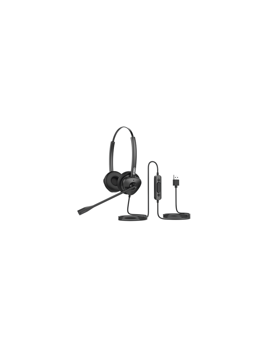 Diadema USB / Binaural / Cancelación de Ruido ENC / Audio HD / Micrófo