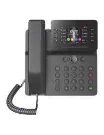 Teléfono IP Empresarial / 12 Líneas SIP / Pantalla Color 3.5" / Wi-Fi 