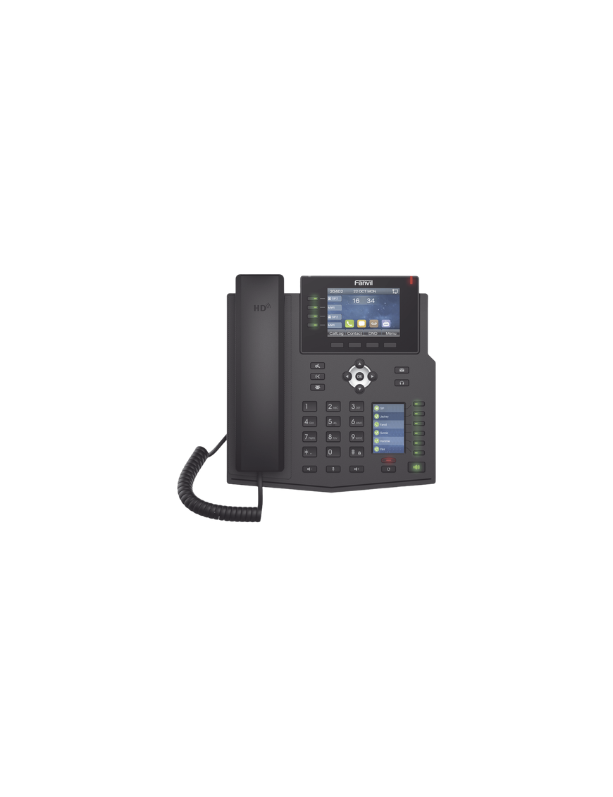Teléfono IP Empresarial / 16 Líneas SIP / Pantalla LCD 3.5