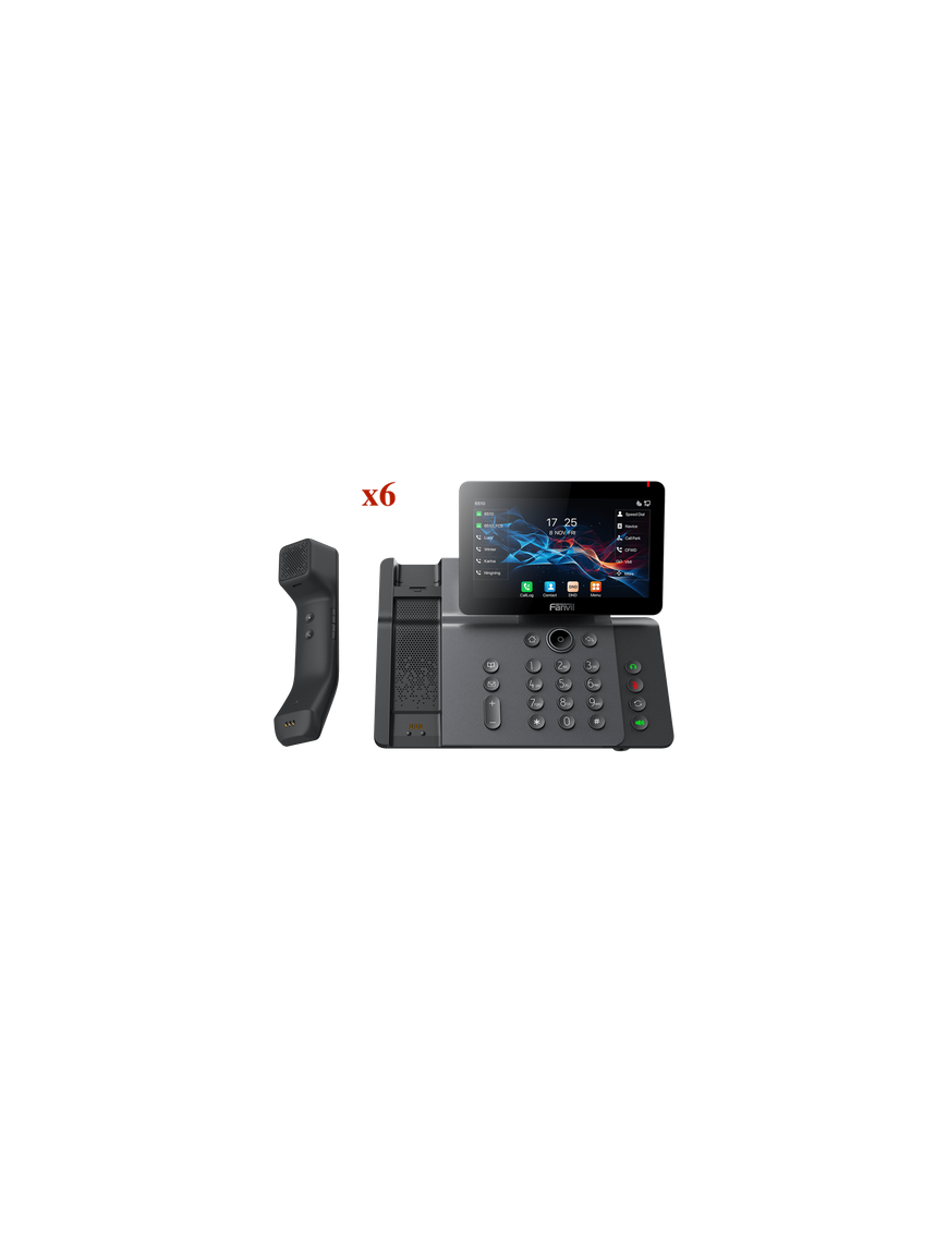 Teléfono IP Empresarial / Pantalla Táctil IPS 7' / Wi-Fi 6 Dual-Band /