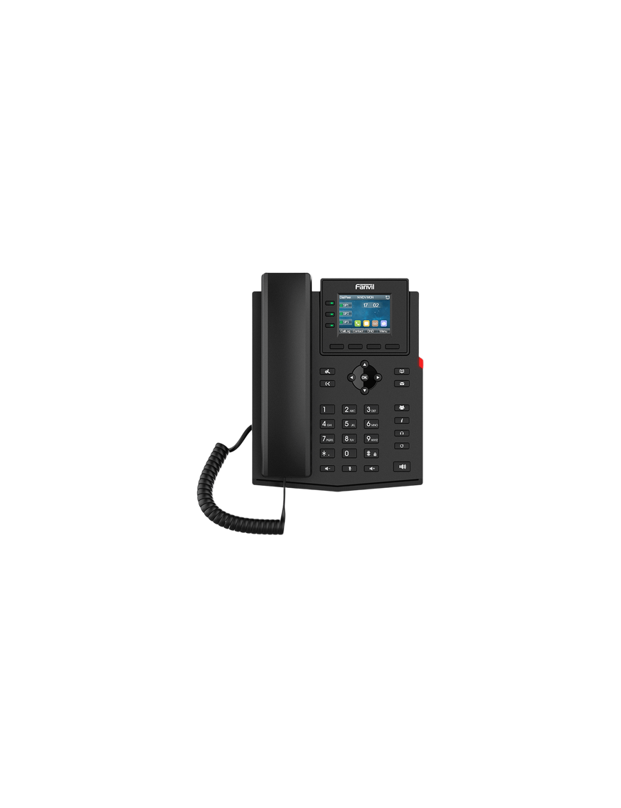 Teléfono IP 2 Hilos / 4 Cuentas SIP / Pantalla LCD 2.4 Pulgadas a Colo