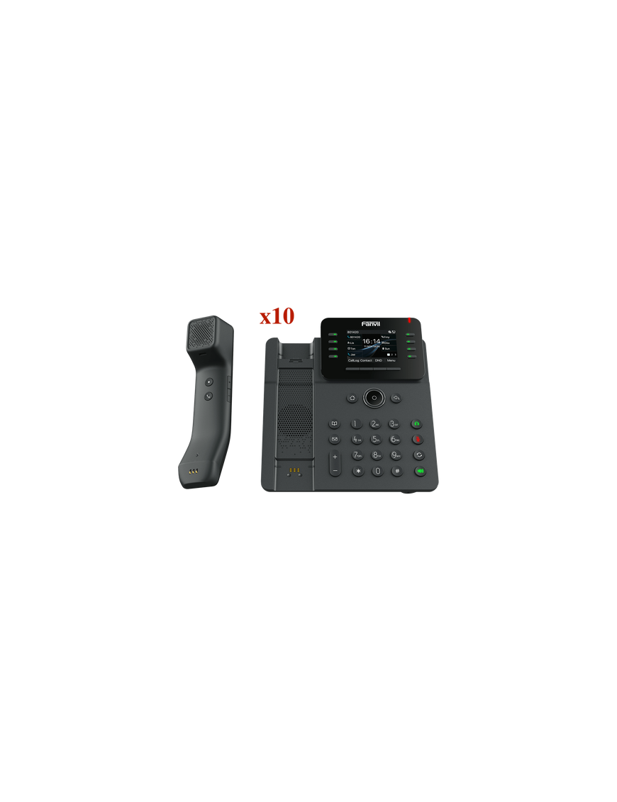 Kit Teléfono IP Empresarial / Pantalla Táctil IPS HD 2.8" / 12 Líneas 