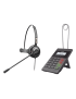 Kit de Call Center / Teléfono IP PoE / Pantalla 128x48 / 2 Puertos Eth