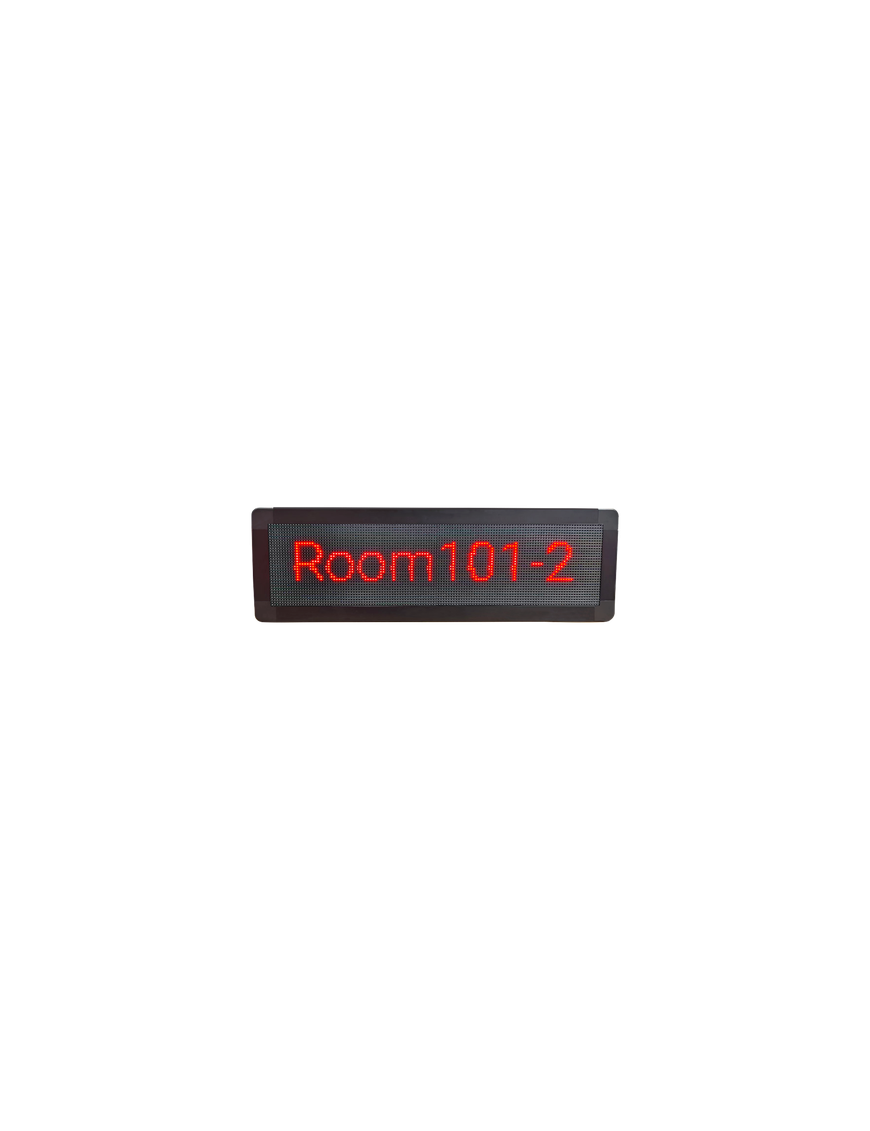 Pantalla LED de Pasillo / Doble Cara / Matriz 128×32 / Indicadores RGB