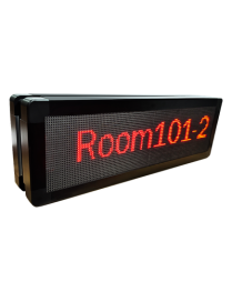 Pantalla LED de Pasillo / Doble Cara / Matriz 128×32 / Indicadores RGB