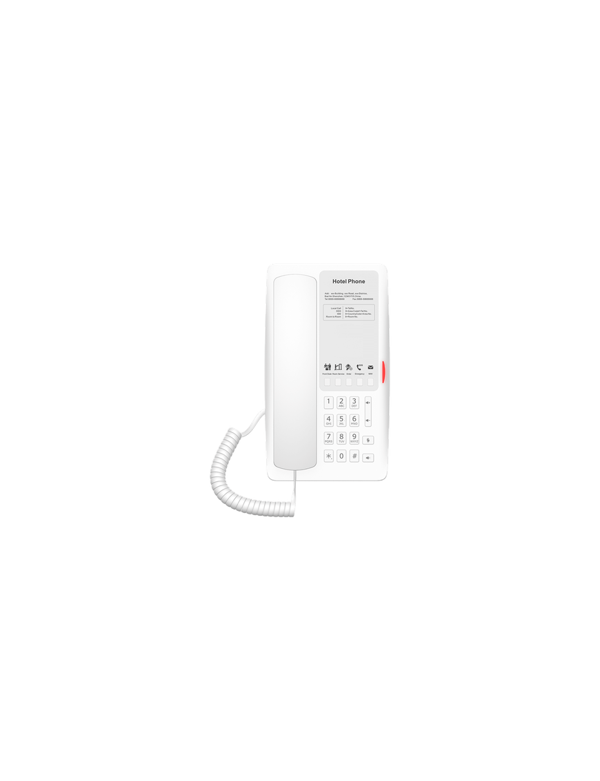Teléfono IP Hotelero / 2 Líneas SIP / 5 Teclas Programables / Puerto U