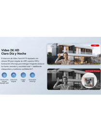 Videoportero IP para Exterior / Cámara 4 Megapixel (1080p) / HDR e Ilu