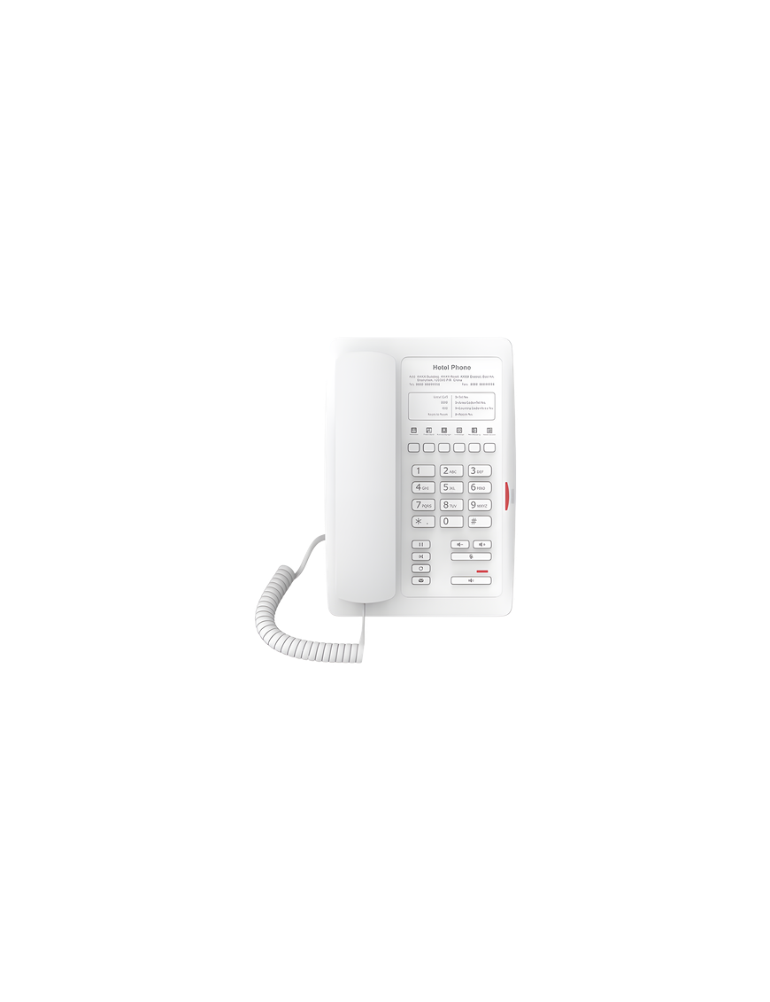 Teléfono IP para Hotelería / 6 Teclas Programables / PoE 802.3af / 2 P