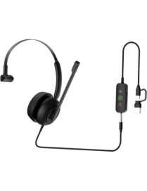Auricular Diadema / USB-C / USB-A / 3.5 mm / Cancelación AI / Drivers 