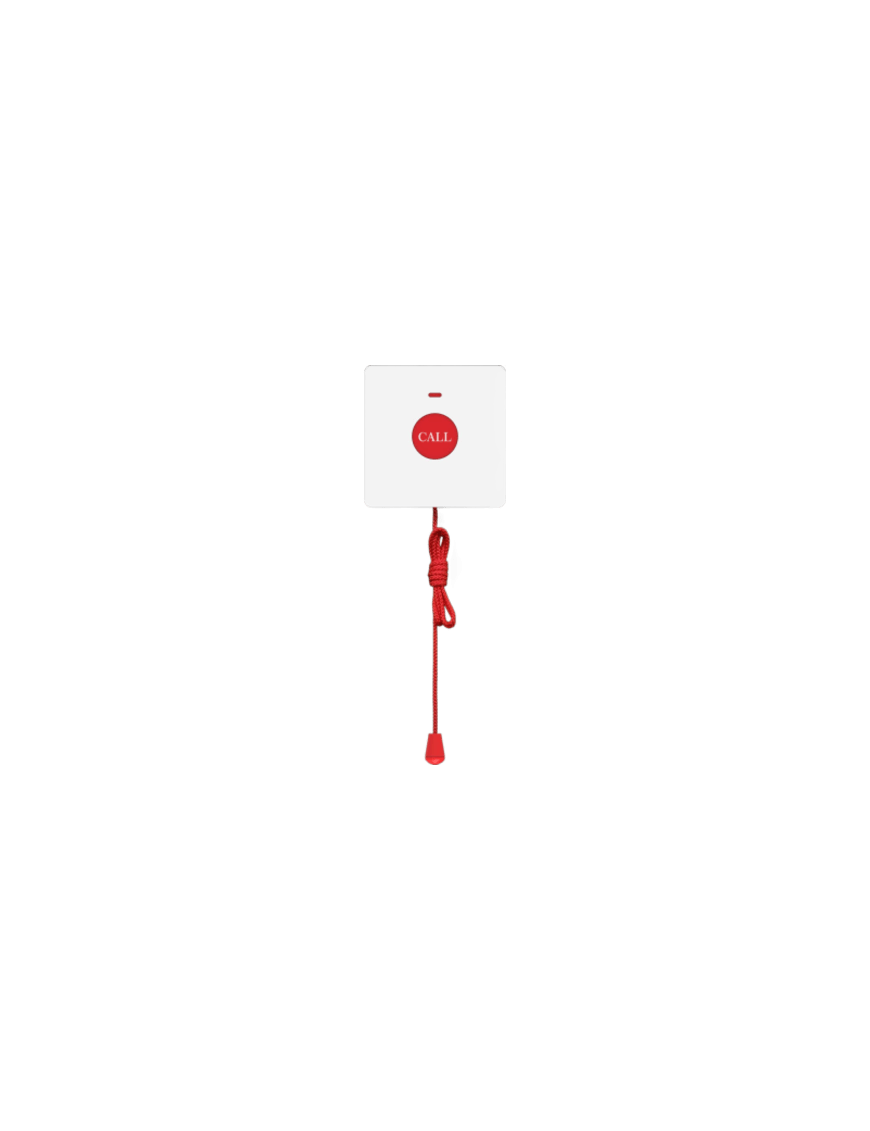 Botón de Emergencia Inalámbrico / 433 MHz / Alcance 80 m (262 ft) / IP