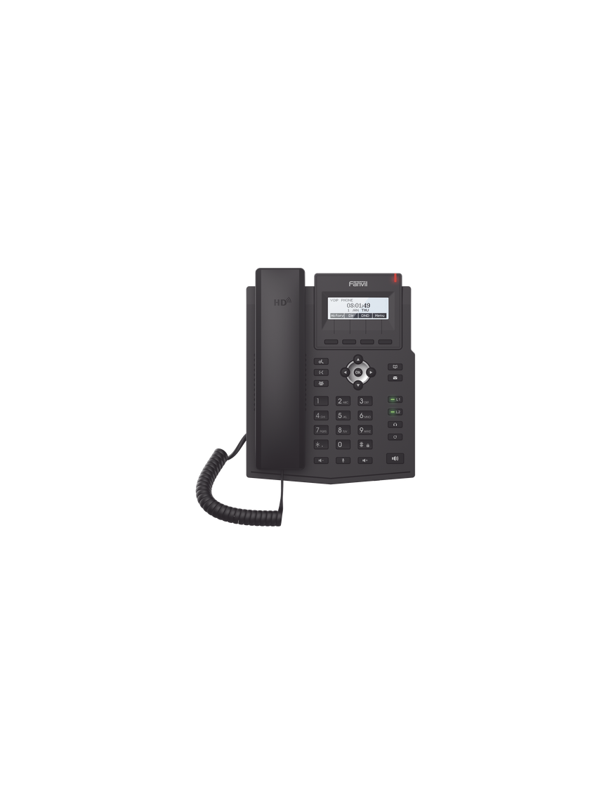 Teléfono IP / 2 Líneas SIP / Pantalla LCD 128x48 / Audio HD G.722 y Op