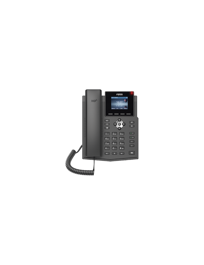 Teléfono IP / 4 Líneas SIP / Pantalla LCD Color 2.4 pulgadas / Audio H