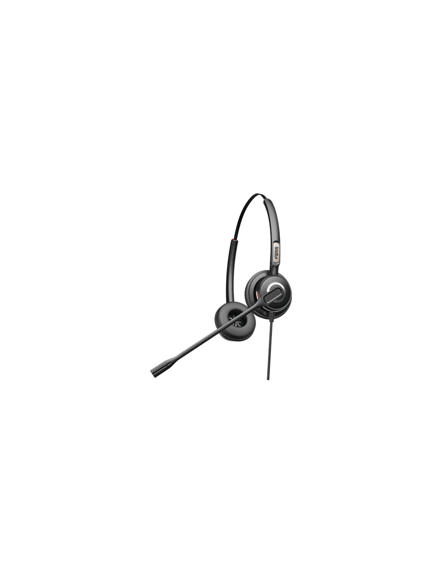 Diadema binaudal (duo) con tecnología antishock para teléfonos IP FANV