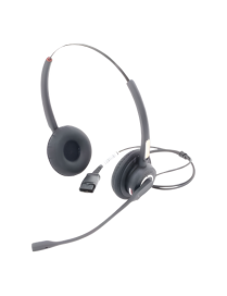 Diadema binaudal (duo) con tecnología antishock para teléfonos IP FANV