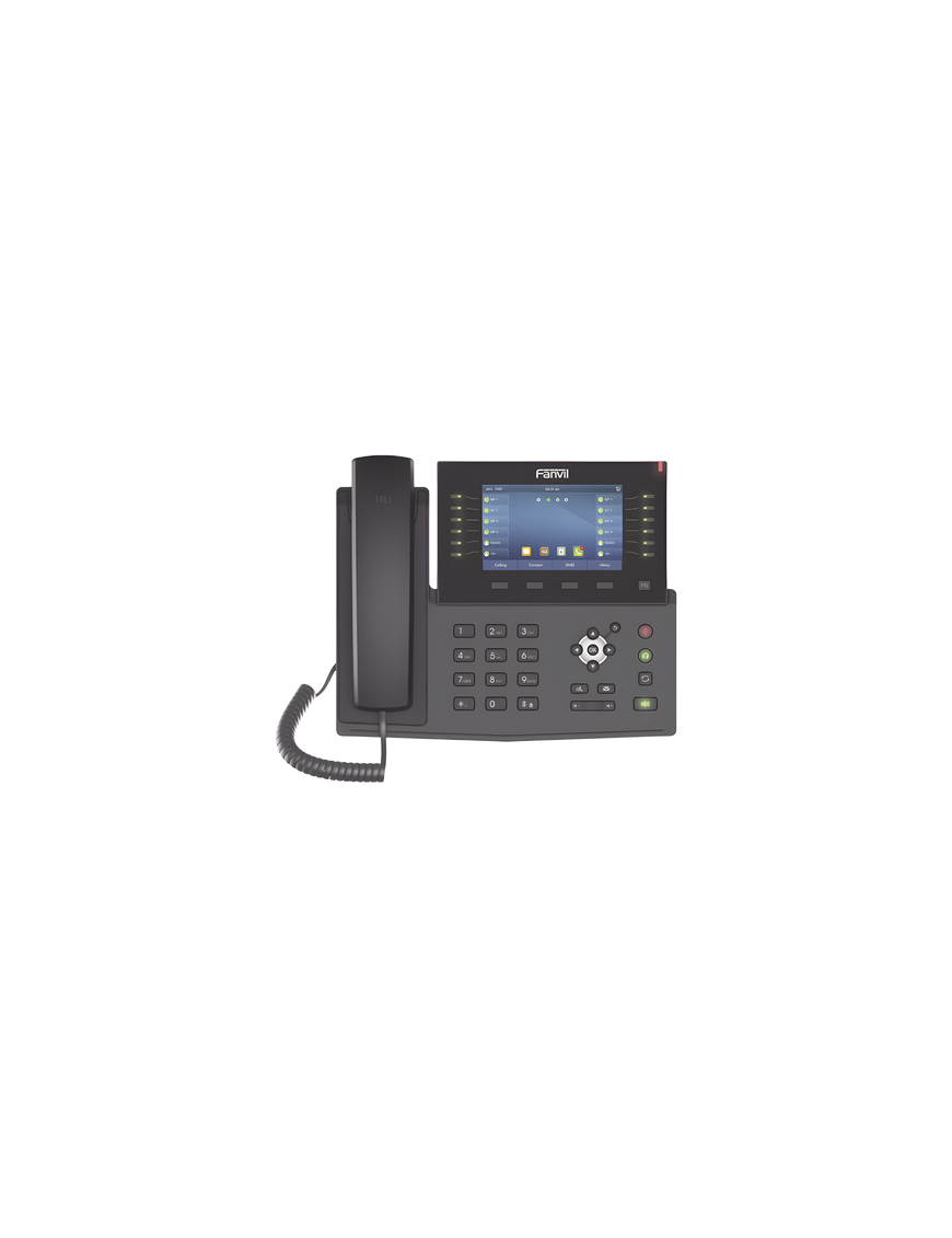 Teléfono IP Empresarial / 20 Líneas SIP / Pantalla Táctil 5' / 60 Tecl