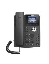 Teléfono IP empresarial para 2 lineas SIP con pantalla LCD de 2.4 Pulg