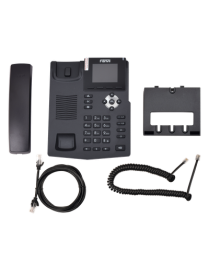 Teléfono IP empresarial para 2 lineas SIP con pantalla LCD de 2.8 pulg