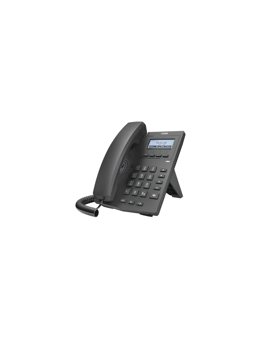 Teléfono IP empresarial para 2 lineas SIP con pantalla LCD 128 x 48 Px