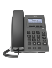 Teléfono IP empresarial para 2 lineas SIP con pantalla LCD 128 x 48 Px